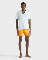 Cotton Bowling Shirt Solid - Blue Pacific Shirt / Vilebrequin New