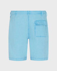 Mineral Dye Linen Bermuda Shorts - Blue Larimar / Vilebrequin Sale