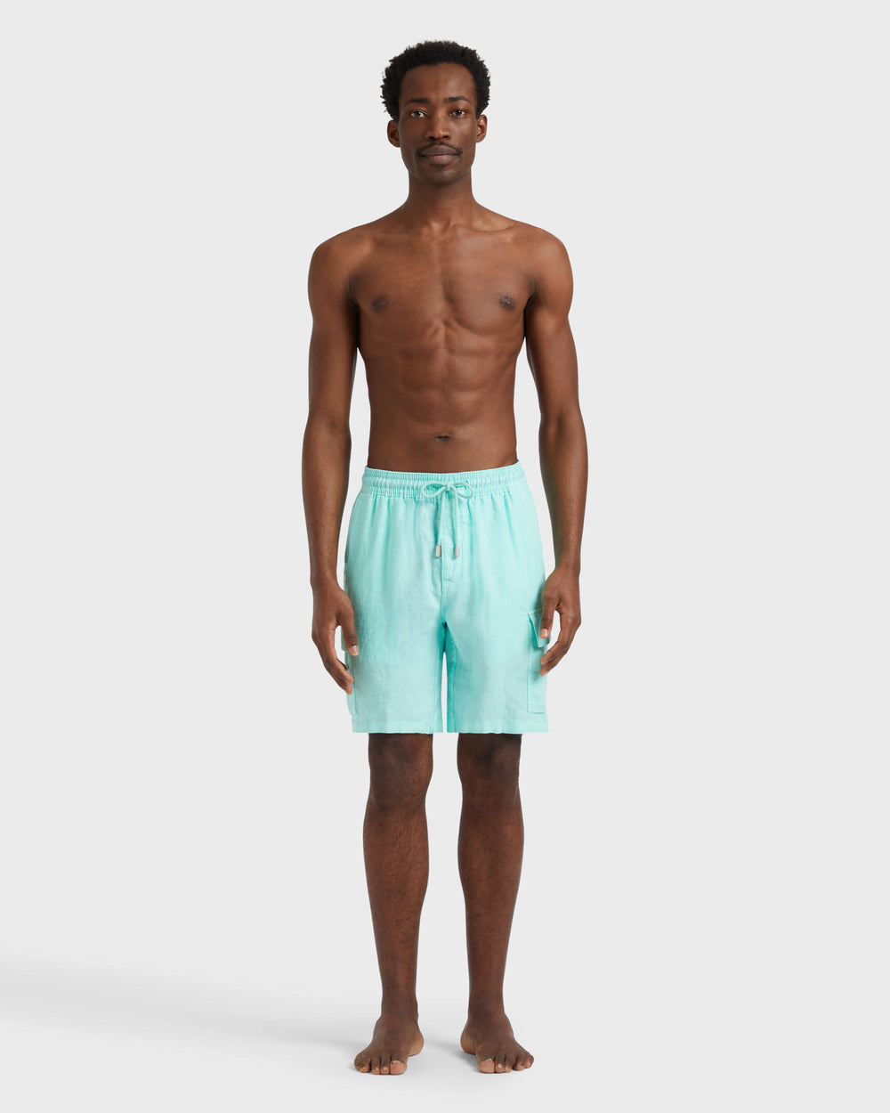 Linen Bermuda Shorts Cargo Pockets | Site Vilebrequin | BAIU3U01 / Vilebrequin On sale