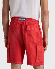Linen Bermuda Shorts Cargo Pockets | Site Vilebrequin | BAIU3U01 / Vilebrequin For sale