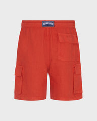 Linen Bermuda Shorts Cargo Pockets | Site Vilebrequin | BAIU3U01 / Vilebrequin For sale