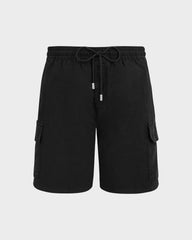 Linen Bermuda Shorts Cargo Pockets | Site Vilebrequin | BAIU3U01 / Vilebrequin Outlet
