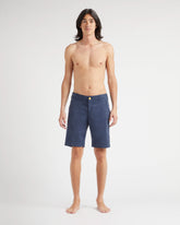 Tencel Bermuda Shorts Solid - Blue Navy Shorts / Vilebrequin For sale