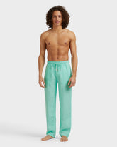 Linen Pants Solid - Green Caribbean / Vilebrequin For sale