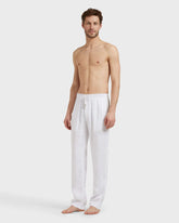 Linen Pants Solid - White Website | PACP613P / Vilebrequin On sale