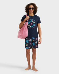 Cotton T-Shirt Tortues Multicolores - Blue Navy / Vilebrequin On sale