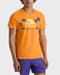 Organic Cotton T-shirt City - Orange Vitamin / Vilebrequin Discount
