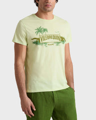 Organic Cotton T-shirt City - Green Macaroon / Vilebrequin Sale