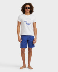 Organic Cotton T-shirt Whales - White / Vilebrequin On sale