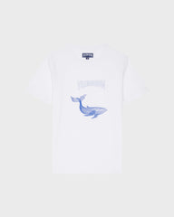 Organic Cotton T-shirt Whales - White / Vilebrequin On sale