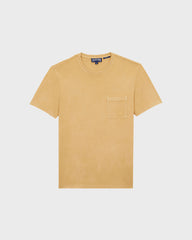 Solid Organic cotton T-shirt Natural Colors - Brown Mocha / Vilebrequin Discount