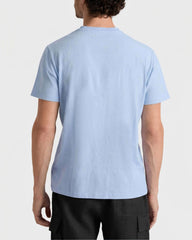 Organic Cotton T-shirt Big Turtle Embroidery - Blue Cloudy / Vilebrequin US