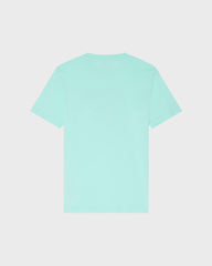 Cotton T-shirt Contrasted Placed Gomy Logo - Green Caribbean / Vilebrequin On sale