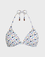 Triangle Bikini Top Micro Ronde des Tortues - White / Vilebrequin US