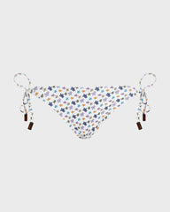 Side Tie Bikini Bottom Micro Ronde des Tortues - White / Vilebrequin New