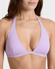Halter Bikini Top Solid - Purple Fleur / Vilebrequin On sale