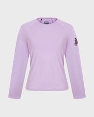 Long Sleeves Rashguard Top Solid - Purple Fleur / Vilebrequin Outlet