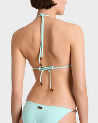 Halter Bikini Top Pearl Solid - Blue Oxygene / Vilebrequin Outlet