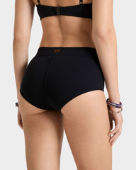 Midi Brief Sculpting Bikini Bottom Solid - Black / Vilebrequin Sale