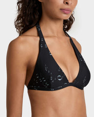 Halter Bikini Top Bubble 3D - Black / Vilebrequin On sale