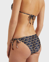 Side Tie Bikini Bottom Turtles Chain - Blue Navy / Vilebrequin Discount