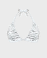 Halter Bikini Top Strass - White / Vilebrequin US