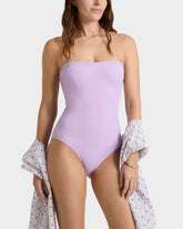 Bustier One-piece Swimsuit Solid - Purple Fleur / Vilebrequin Outlet