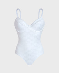 Underwire One-piece Swimsuit Turtles Monogram - White / Vilebrequin For sale