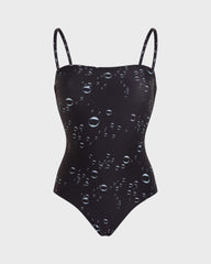 Bustier One-piece Swimsuit Bubble 3D - Black / Vilebrequin Discount