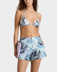 Flat belt Stretch Swim Trunks Marble - White / Vilebrequin New