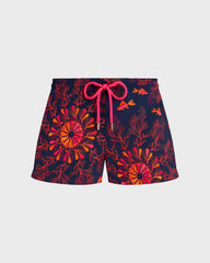 Mandala Embroidered Swim Trunks- Limited Edition - Blue Navy / Vilebrequin On sale