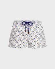 Swim Trunks Micro Ronde des Tortues - White / Vilebrequin For sale