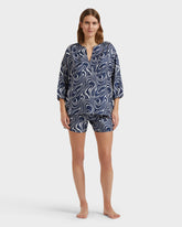 Silk Shirt Waves - Blue Navy / Vilebrequin Sale