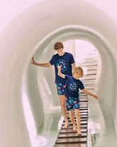 Boys Stretch Swim Shorts Tortues Multicolores - Blue Navy / Vilebrequin Outlet