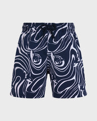 Boys Stretch Swim Shorts Orcas - Blue Navy / Vilebrequin US