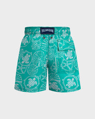 Boys Swim shorts Oursins Bicolores - Disco green / Vilebrequin Outlet