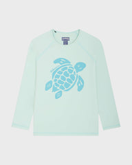 Boys Long Sleeves Rashguard Solid - Blue note / Vilebrequin Discount