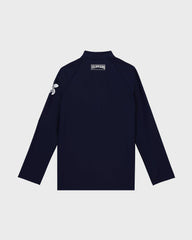Kids Zipper Long Sleeves Rashguard Solid - Blue Navy / Vilebrequin Outlet