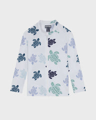Boys Zipped Long Sleeves Rashguard Tortues Multicolores - White / Vilebrequin US