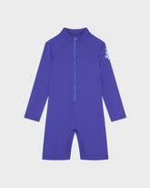 Boys One-piece Rashguard Solid - Blue Versailles / Vilebrequin Sale