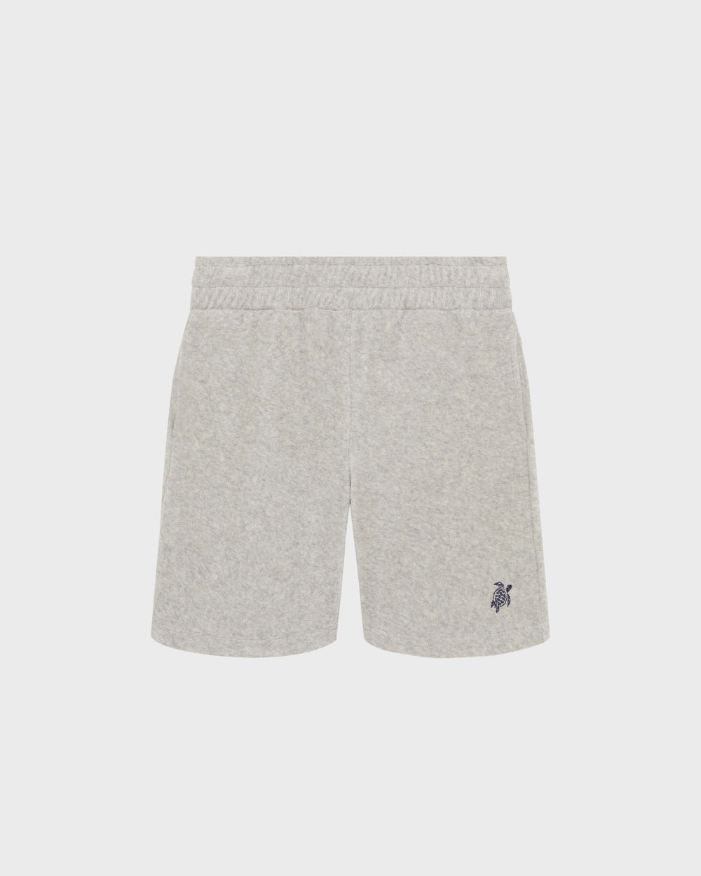 Boys Terry Bermuda Shorts Embroidered Turtle - Heather grey / Vilebrequin Sale