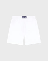 Boys Terry Bermuda Shorts Embroidered Turtle - White / Vilebrequin On sale