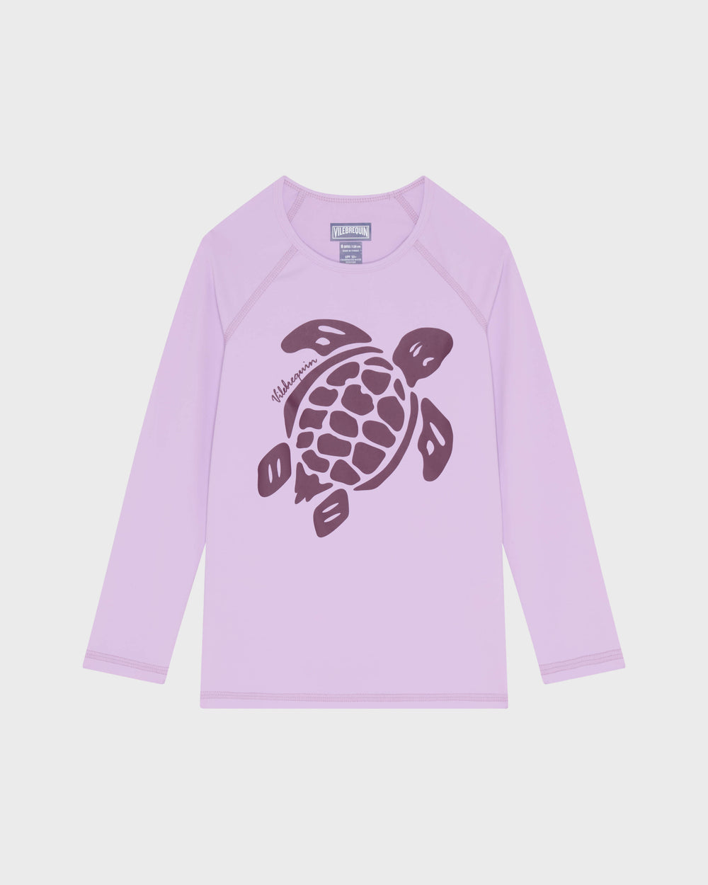 Girls Long Sleeves Rashguard Solid - Purple Fleur / Vilebrequin Discount