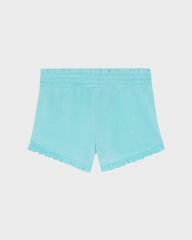 Girls Terry Shorts Embroidered Turtle - Blue Oxygene / Vilebrequin US
