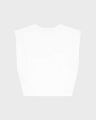Girls Organic Cotton Tank Top Mini Turtle - White / Vilebrequin New