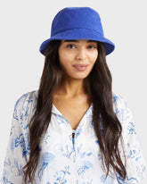 Unisex Terry Hat Solid - Blue Marrakech / Vilebrequin Sale