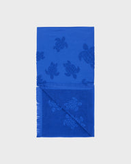Beach Fouta in Organic Cotton Turtles Jacquard | Beach Towel Vilebrequin STHU1201 / Vilebrequin Outlet