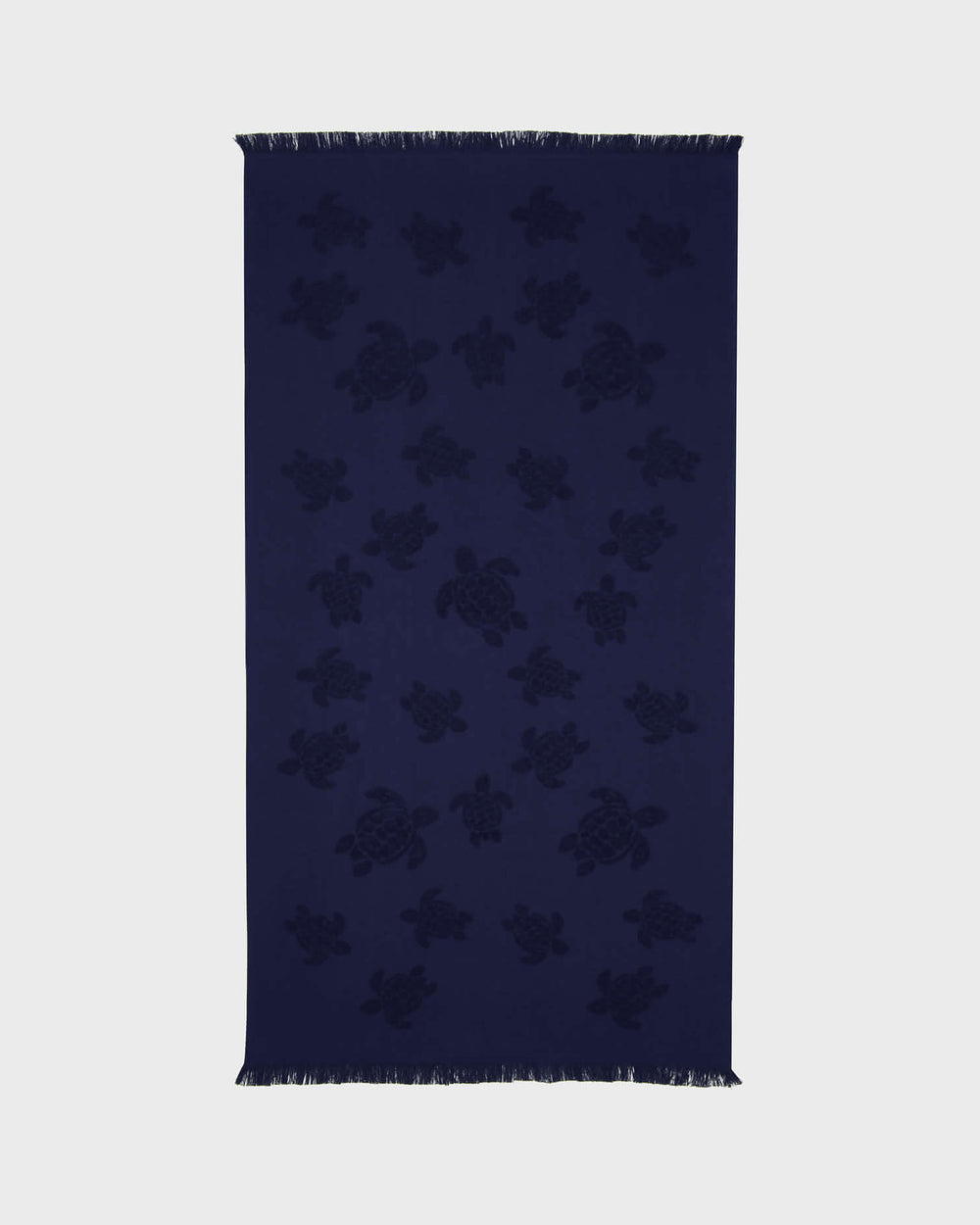 Beach Fouta in Organic Cotton Turtles Jacquard | Beach Towel Vilebrequin STHU1201 / Vilebrequin New
