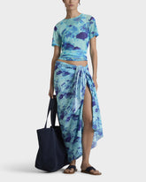 Cotton Voile Pareo Coral Reef - Blue Oxygene / Vilebrequin Sale