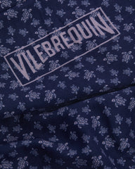 Cotton voile Pareo Micro Ronde des Tortues - Purple Ouragan / Vilebrequin On sale